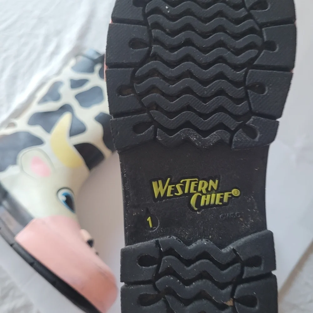 Western Chief Kids' Animal Print Rain Boots Size 1